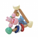 Pyramidal Wooden Rattle - WD1083